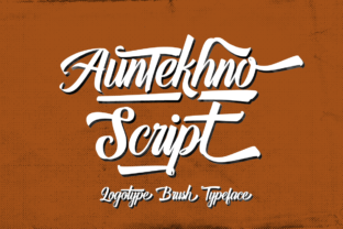 Auntekhno Script: A Bold Handwritten Font for Marketers