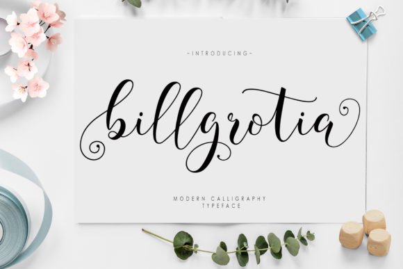 Billgrotia Script: A Font for Polished Branding