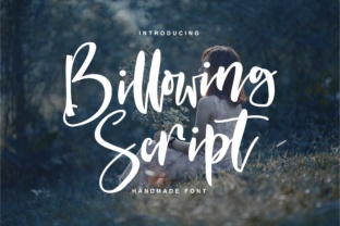 Billowing Script: A Handmade Font That Gives Your Brand a Consistent Voice