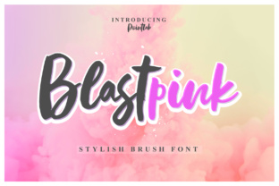 Blastpink Script: A Handmade Calligraphy Font for Crafters and Makers