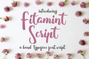 Fitamint Script: A Handwritten Font for Elegant Design