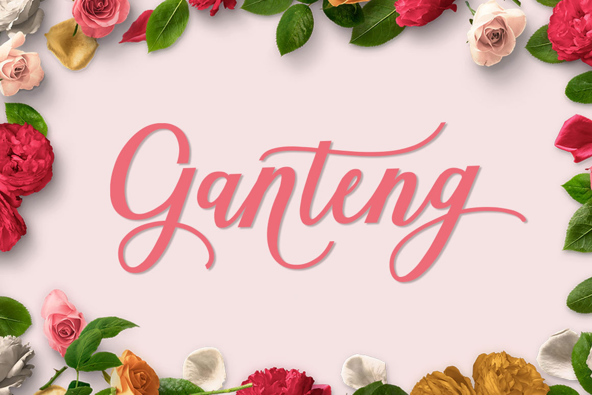 Ganteng Script: A Bold Handwritten Font