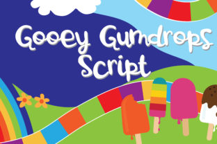 Gooey Gumdrops Script: A Whimsical Typeface for Editorial Design