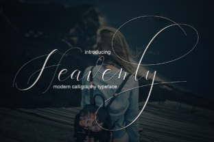 Heavenly Script: A Modern Calligraphy Font for Handmade Sellers