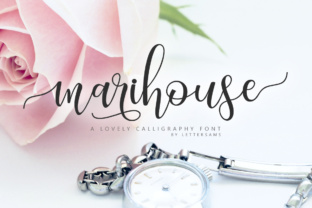 Marihouse Script: Elegant Calligraphy for Your Brand