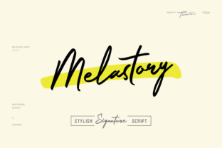 Melastory Script: A Stylish Typeface