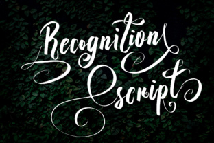 Recognition Script: A Stylish Font for Campaigns