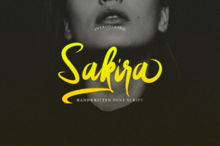 Sakira Script: A Brush Calligraphy Font for Handmade Products