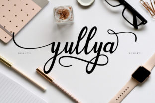 Yullya Script: A Modern Script Font for Handmade Products